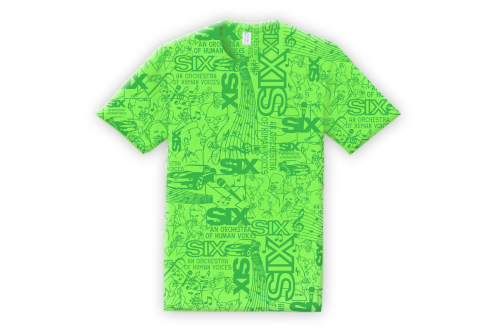 green unisex stain shirt for the SIX show brothers