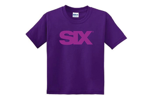 SIX Purple Youth T shirt