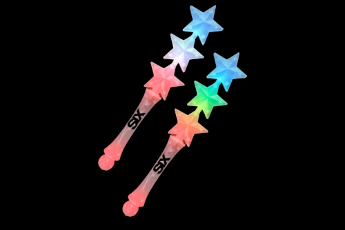 SIX Triple Star Wand with 6 flashing modes