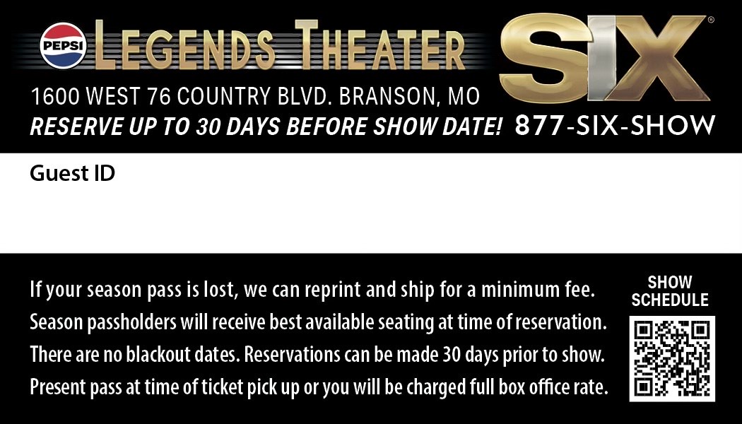 SIX 2026 – Season Pass Business Card2 Season Pass Business Card Graphic
